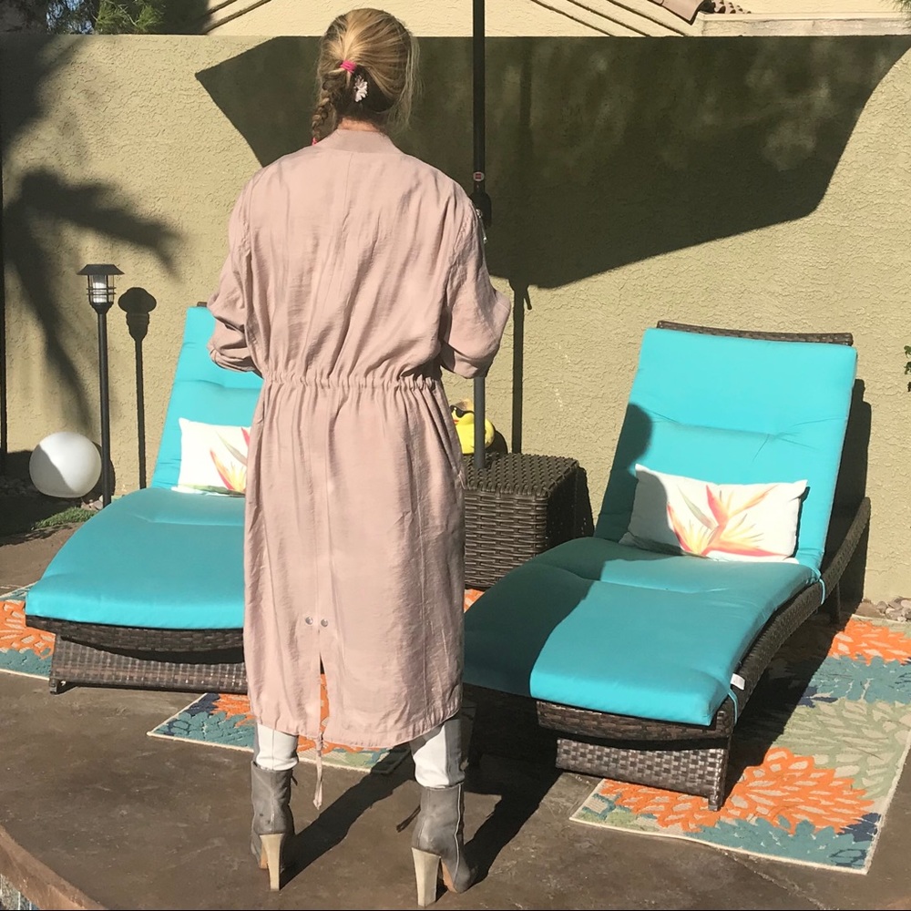 All Saints Dusty pink Duster Coat - Picture 7 of 8